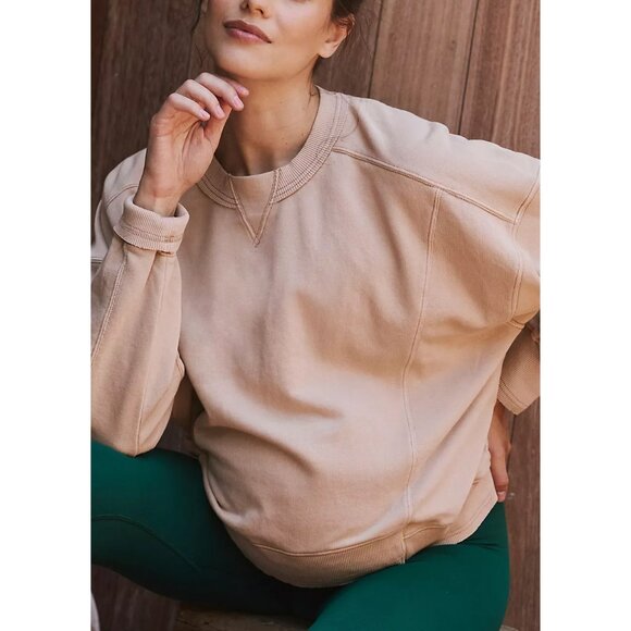 FP Movement by Free People Beige Crew Neck Sweater - Picture 1 of 11